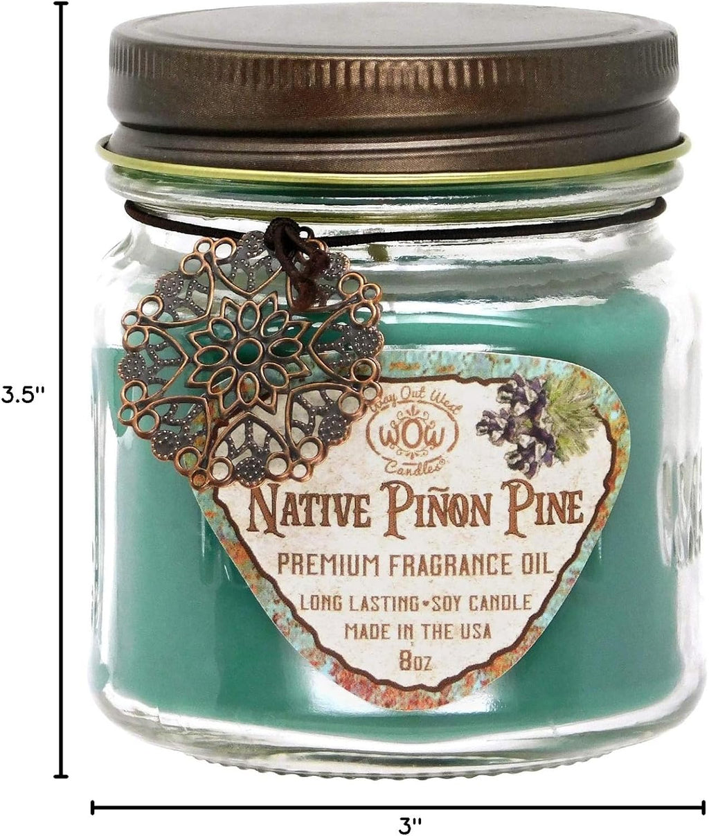 Way Out West Scented Candles in Piñon Pine & Vanilla De Leche - Gift Ready, Boxed Set of 2 Jar Candles - Fragrant, Long Lasting Soy Wax Blend - Delightful Soothing Fragrances for a Warm, Cozy Home